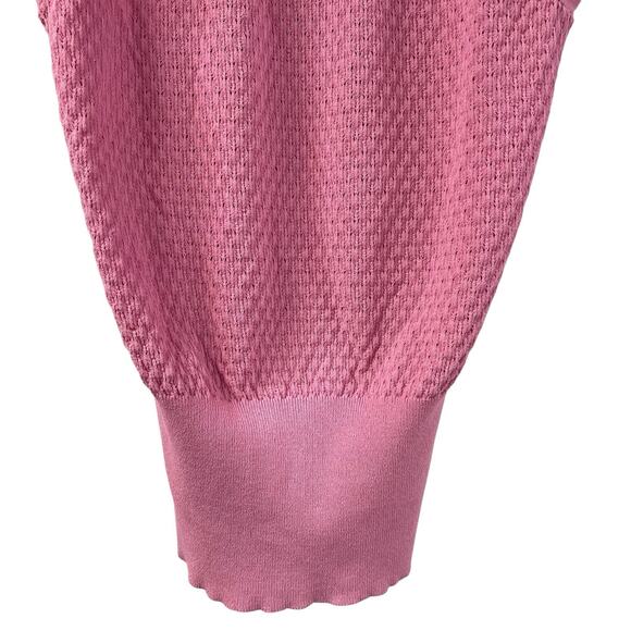 Cache Pink Tank Top Knit Sleeveless Top Small Vintage Bubblegum - Picture 3 of 6